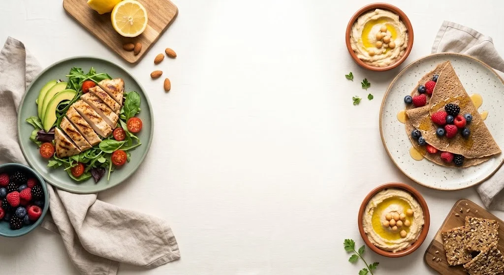 Low sugar swap recipes — overhead food photography by Mel