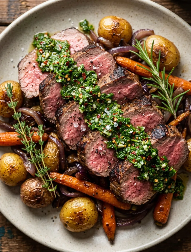 Chimichurri beef