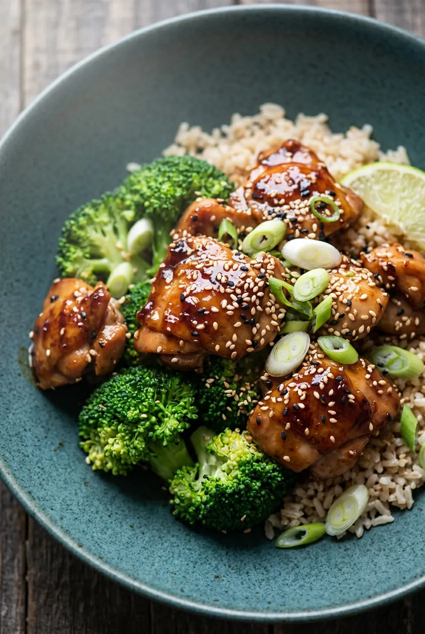 mediterranean-style low-sugar teriyaki chicken — sugar swap recipe by Mel