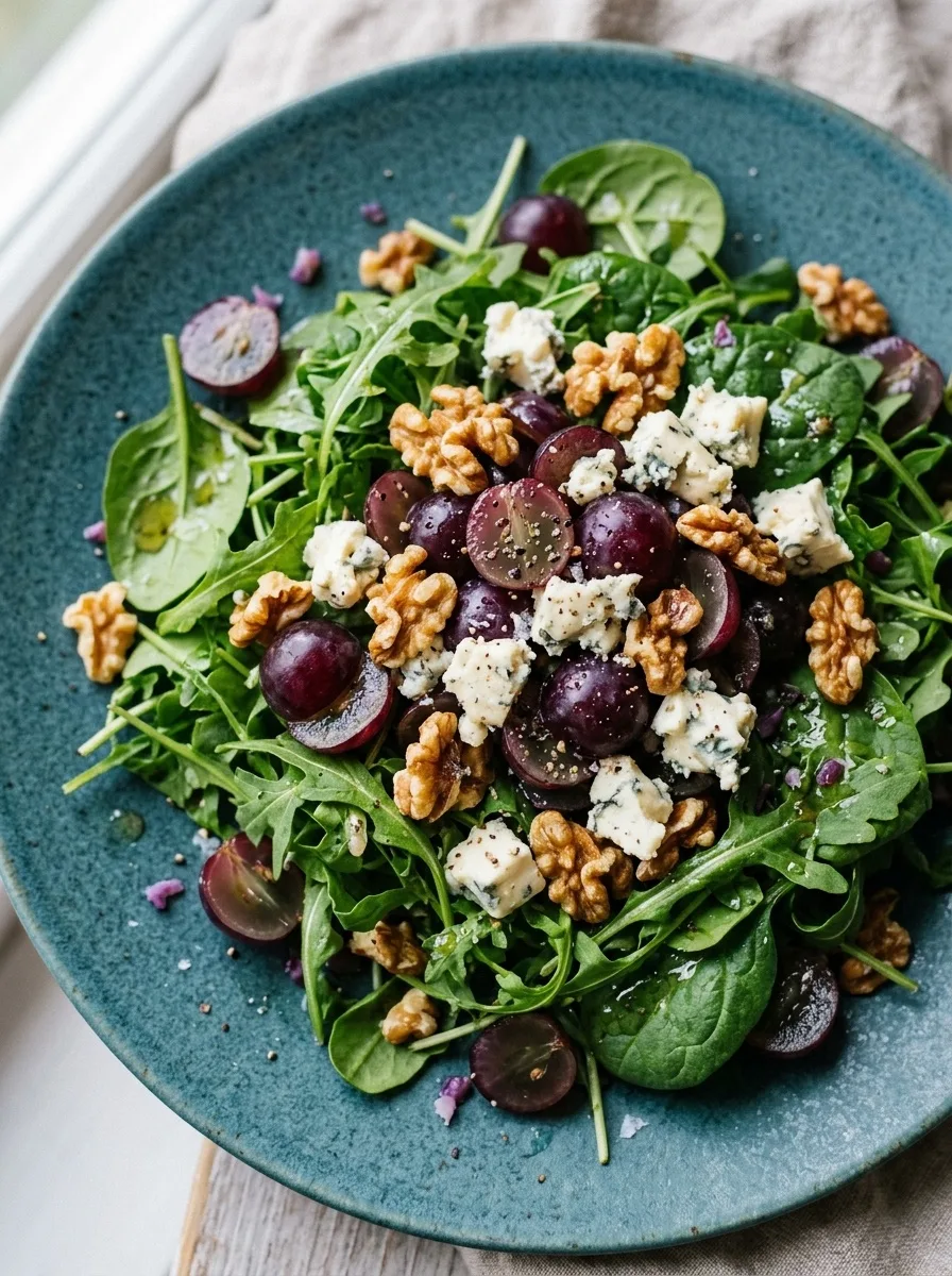 Grape Gorgonzola Walnut Salad