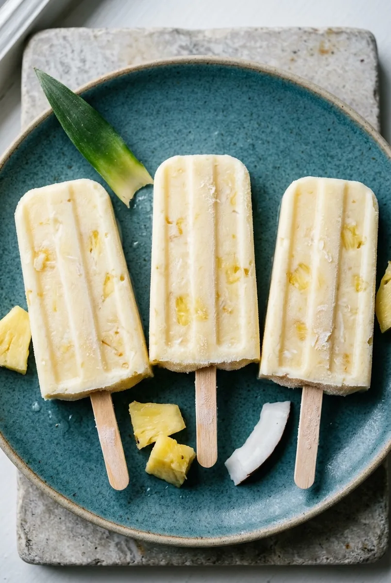 Pina Colada Popsicles
