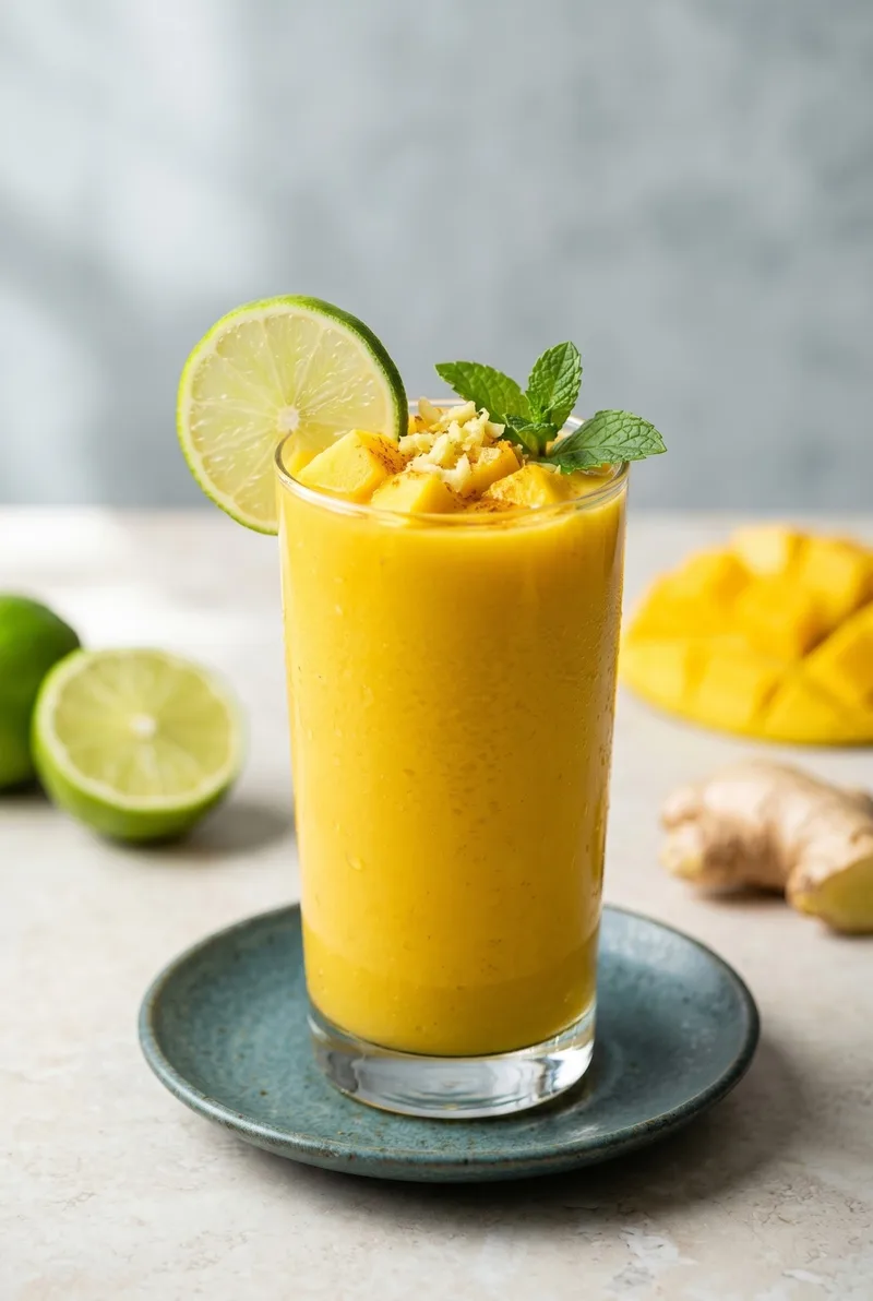 tropical mango coconut smoothie sugar swap — mango coconut with secret volume boost, less sugar smoothie