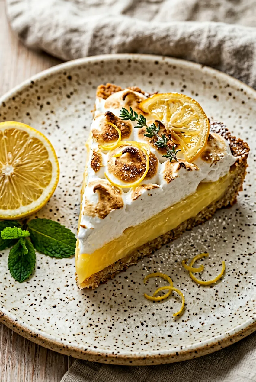 zesty mediterranean sugar-free lemon pie with almond crust — sugar swap recipe by Mel