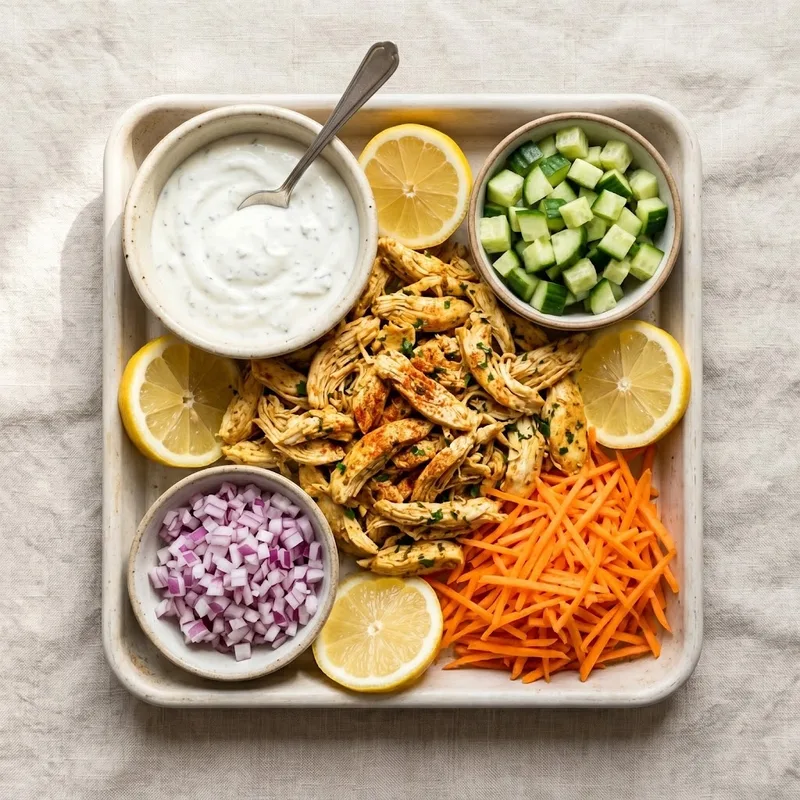 tuna salad lettuce wraps sugar swap — tuna salad in lettuce wraps, less sugar recipe